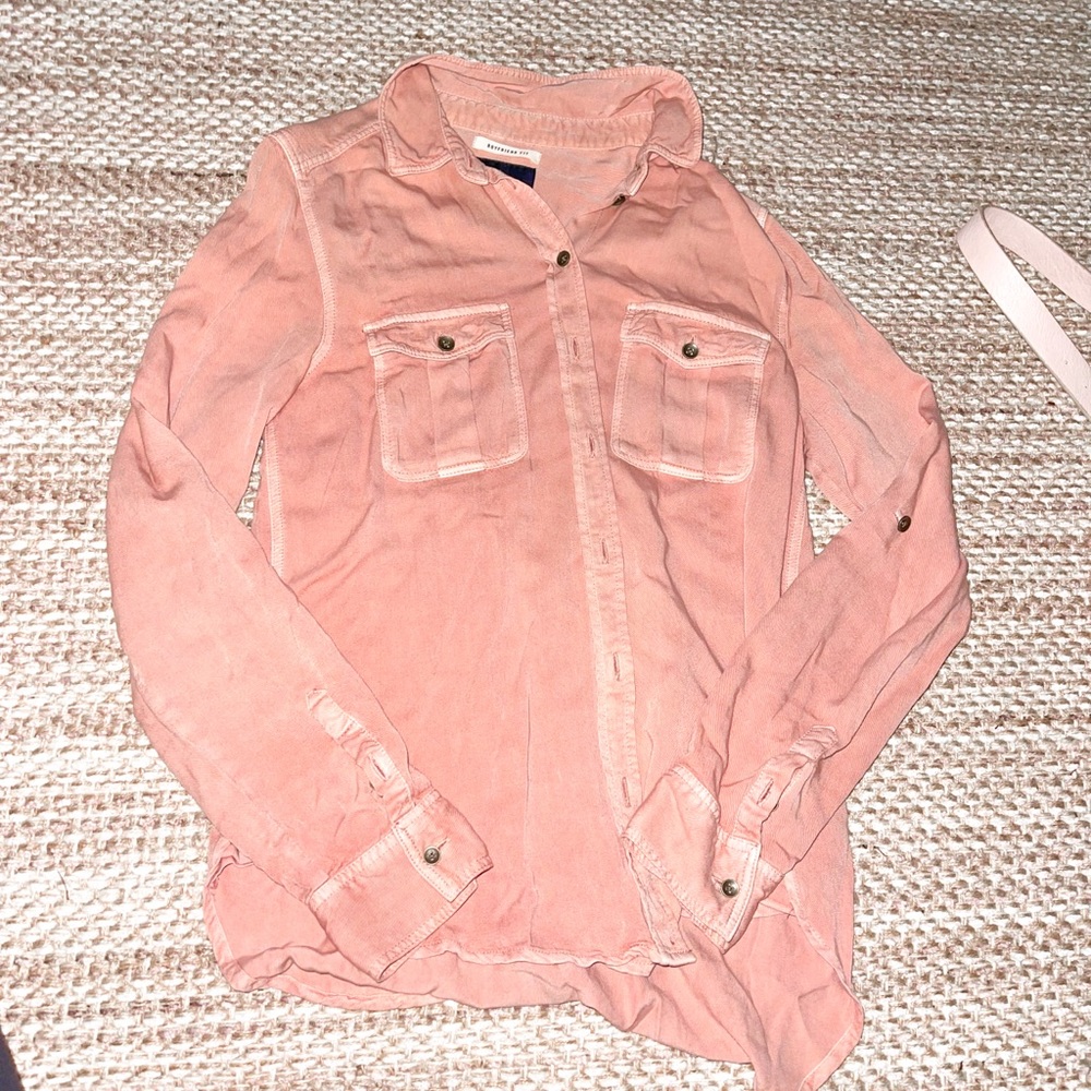 🫐 ae bf fit button up